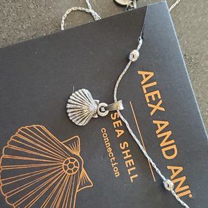 Alex and Ani Silver Sea Shell Necklace